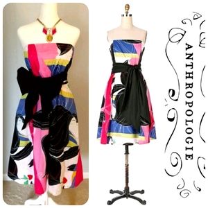 🆕Anthropologie🌷Vintage Strapless Maeve Dress